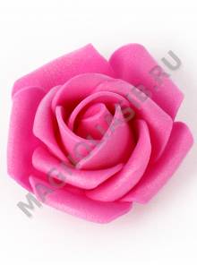 Роза с закрученными лепестками латекс 4 см (красн)