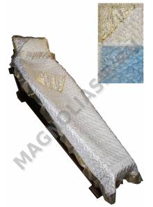 Постель из блестящего шёлка на термостежке с капроновой рюшью  210х70 см(2 предмета)