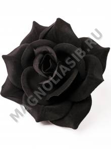  Роза бархатная черная  4сл., 14.5 см (К) (Черн)