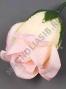 Бутон розы шёлк 3сл 8.5 см (бел лайм борд-желт борд св-роз роз микс)