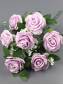 Букет  розы латексной  7 групп 42 см.(бел крем роз св-сир крас)