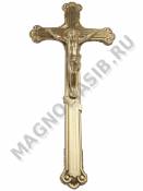 Крест на гроб Корона  пластмассовый с окраской золотом  38*3