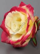 Роза флористическая неткан. 9сл 11.5см (сир лайм роз мал оран крас бел микс )/К