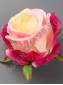Полубутон розы неткан. 7сл 8см (бел-роз крас бел-мал жёл син бел лайм микс)/К