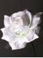 ***/Роза бархатная белая 5сл., 15 см (К)
