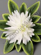 Хризантема 10см атлас на листе 4сл 17см(желт сир роз)