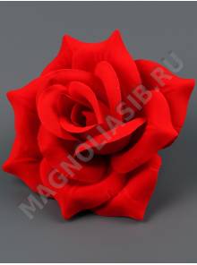 ***/Роза бархатная 4сл., 15см (К) Красный